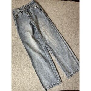 J Galt Carpenter Jeans Womens 25x32 Tall Light Wash Straight Leg High Rise